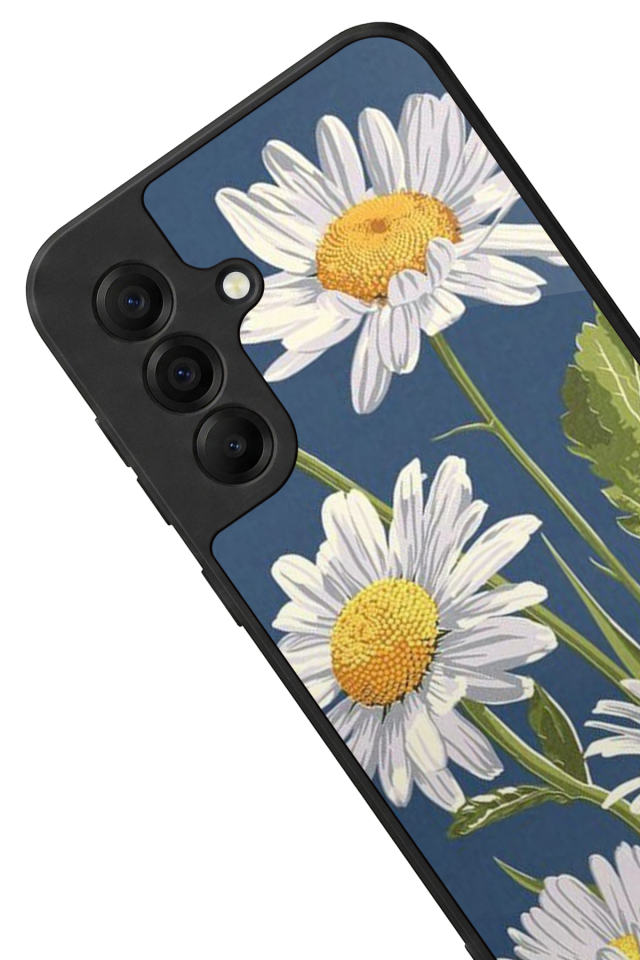Samsung Galaxy A17 Uyumlu Papatya Tasarımlı Glossy Premium Kılıf