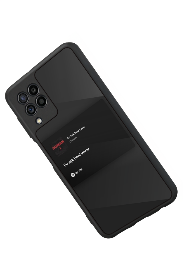 Samsung Galaxy M32 Uyumlu Sarki Sozleri Tasarımlı Glossy Premium Kılıf