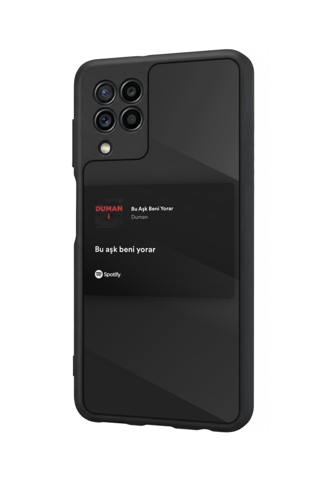 Samsung Galaxy M32 Uyumlu Sarki Sozleri Tasarımlı Glossy Premium Kılıf