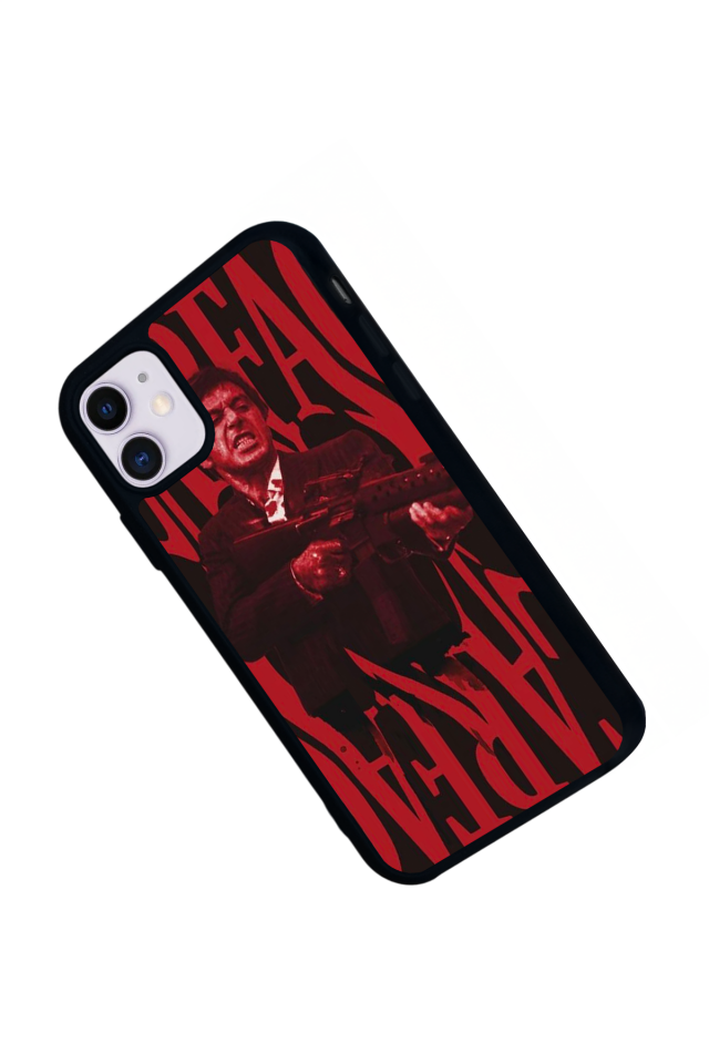 iPhone 11 Uyumlu Scarface Tasarımlı Glossy Premium Kılıf