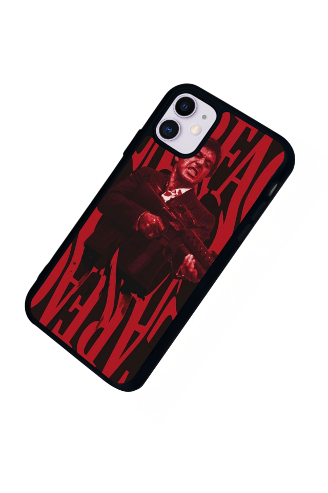 iPhone 11 Uyumlu Scarface Tasarımlı Glossy Premium Kılıf