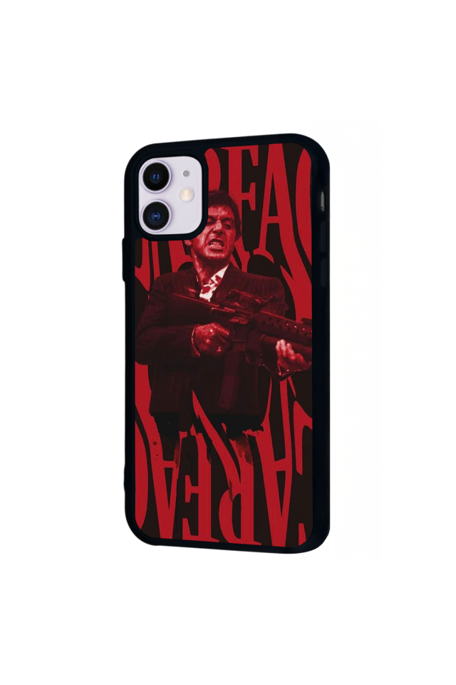 iPhone 11 Uyumlu Scarface Tasarımlı Glossy Premium Kılıf