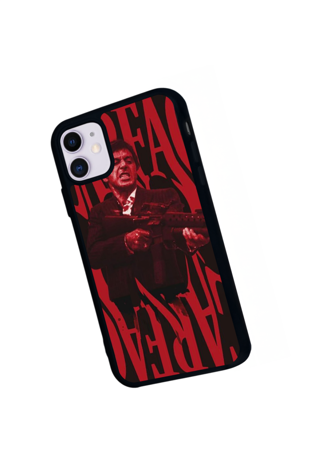 iPhone 11 Uyumlu Scarface Tasarımlı Glossy Premium Kılıf