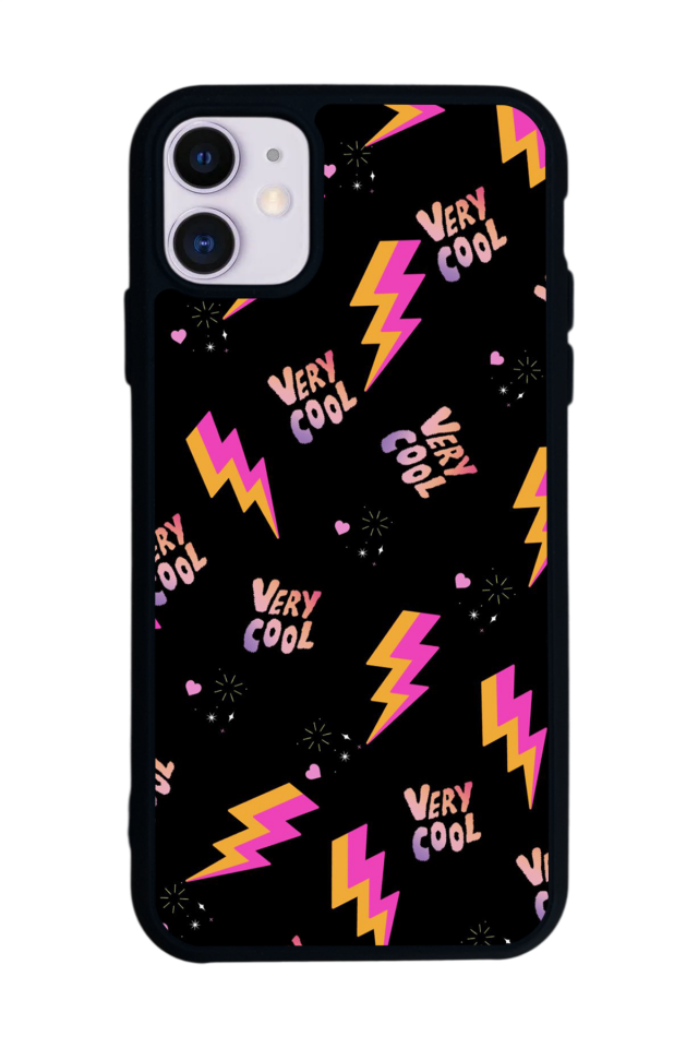 iPhone 11 Uyumlu Simsek Tasarımlı Glossy Premium Kılıf