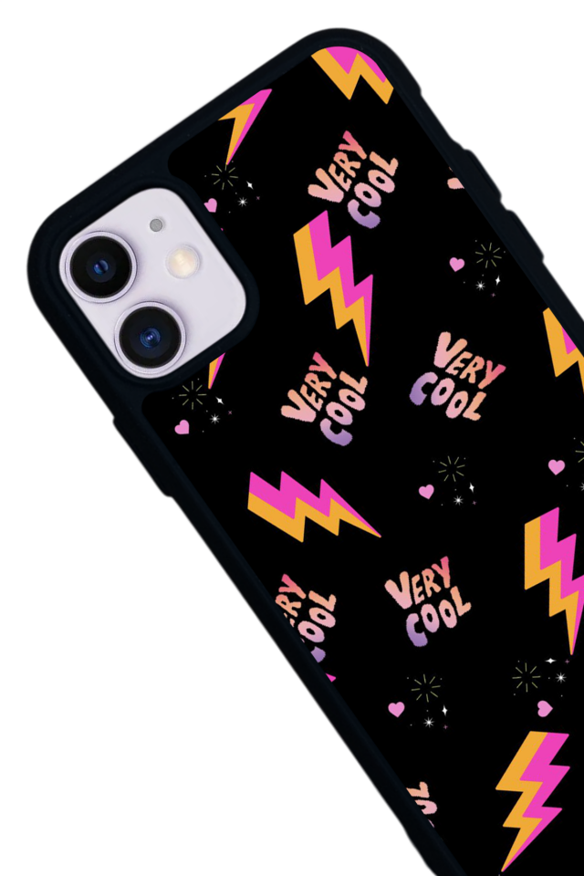 iPhone 11 Uyumlu Simsek Tasarımlı Glossy Premium Kılıf