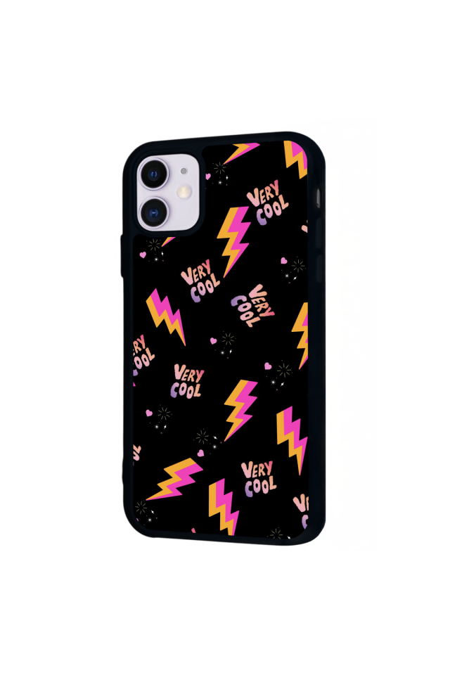 iPhone 11 Uyumlu Simsek Tasarımlı Glossy Premium Kılıf
