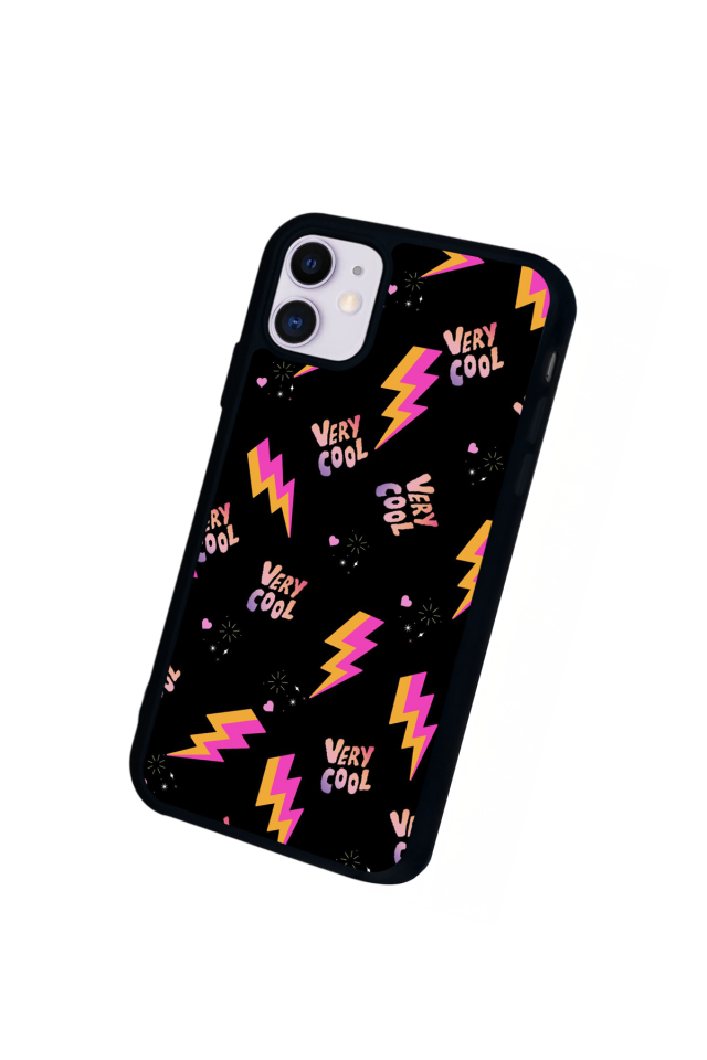 iPhone 11 Uyumlu Simsek Tasarımlı Glossy Premium Kılıf