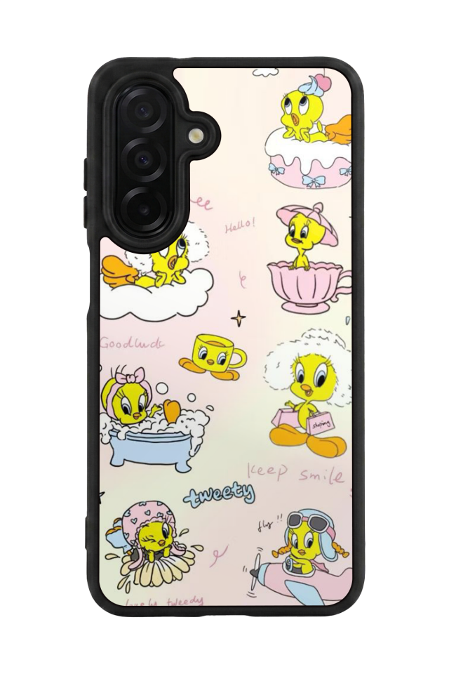 Samsung Galaxy A56 Uyumlu Tweety Tasarımlı Glossy Premium Kılıf