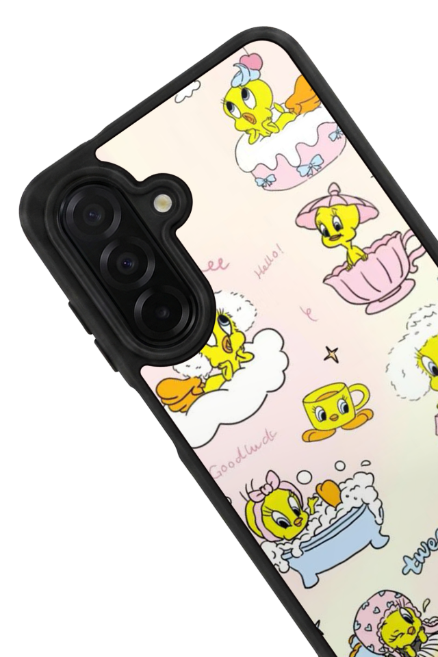 Samsung Galaxy A56 Uyumlu Tweety Tasarımlı Glossy Premium Kılıf