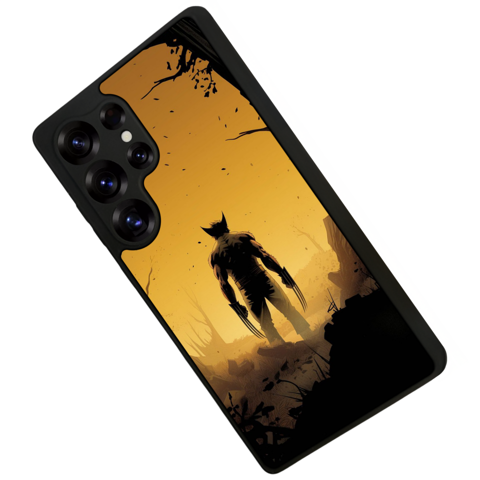 Samsung Galaxy S25 Ultra Uyumlu Wolverine Tasarımlı Glossy Premium Kılıf