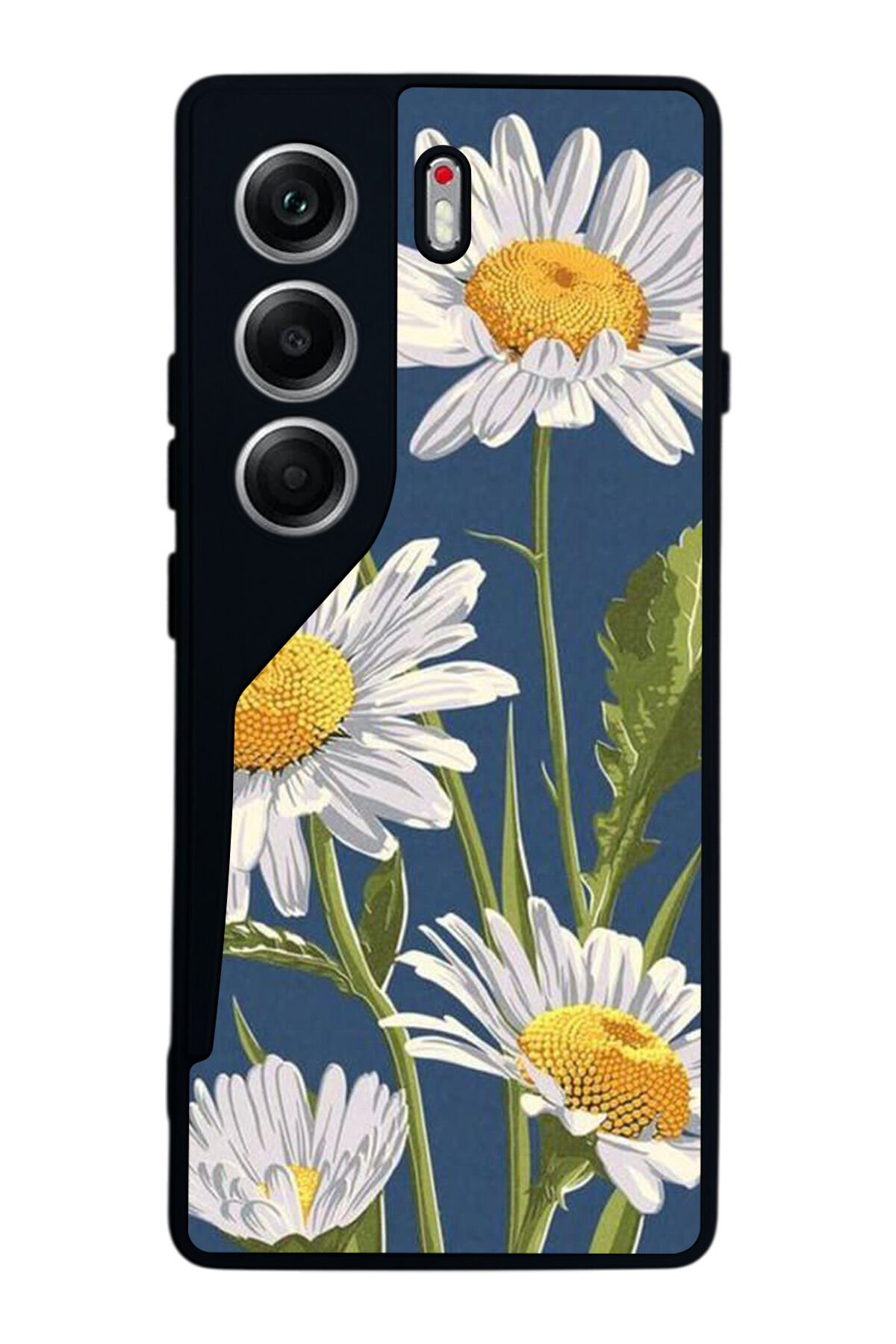 Tecno Camon 40 Uyumlu Papatya Tasarımlı Glossy Premium Kılıf