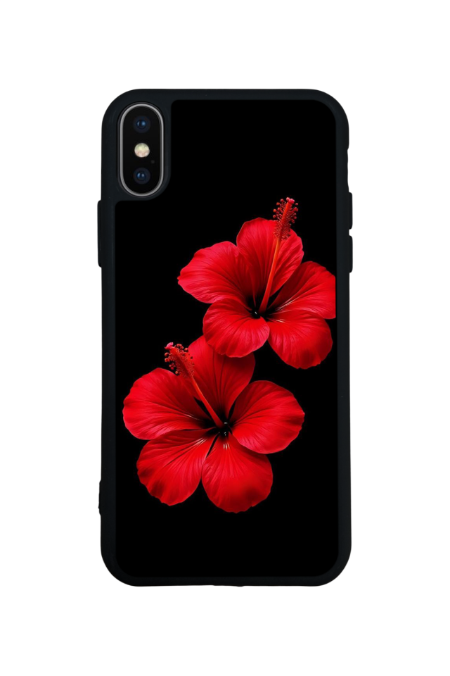 iPhone XS Max Uyumlu Cicek Tasarımlı Glossy Premium Kılıf