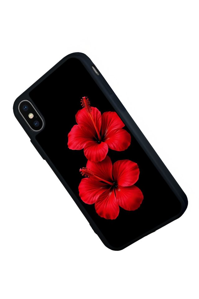 iPhone XS Max Uyumlu Cicek Tasarımlı Glossy Premium Kılıf