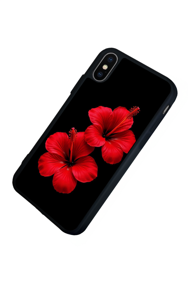 iPhone XS Max Uyumlu Cicek Tasarımlı Glossy Premium Kılıf