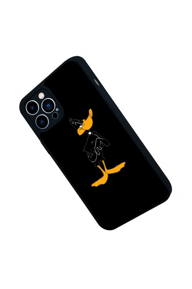 iPhone 13 Pro Max Uyumlu Daffy duck Tasarımlı Glossy Premium Kılıf