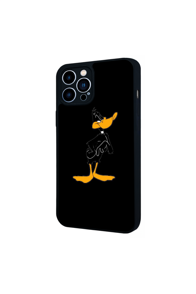 iPhone 13 Pro Max Uyumlu Daffy duck Tasarımlı Glossy Premium Kılıf
