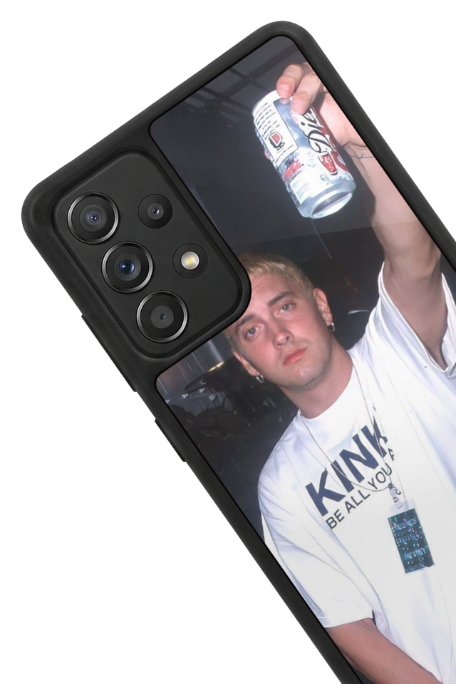 Samsung Galaxy A72 Uyumlu Eminem Tasarımlı Glossy Premium Kılıf