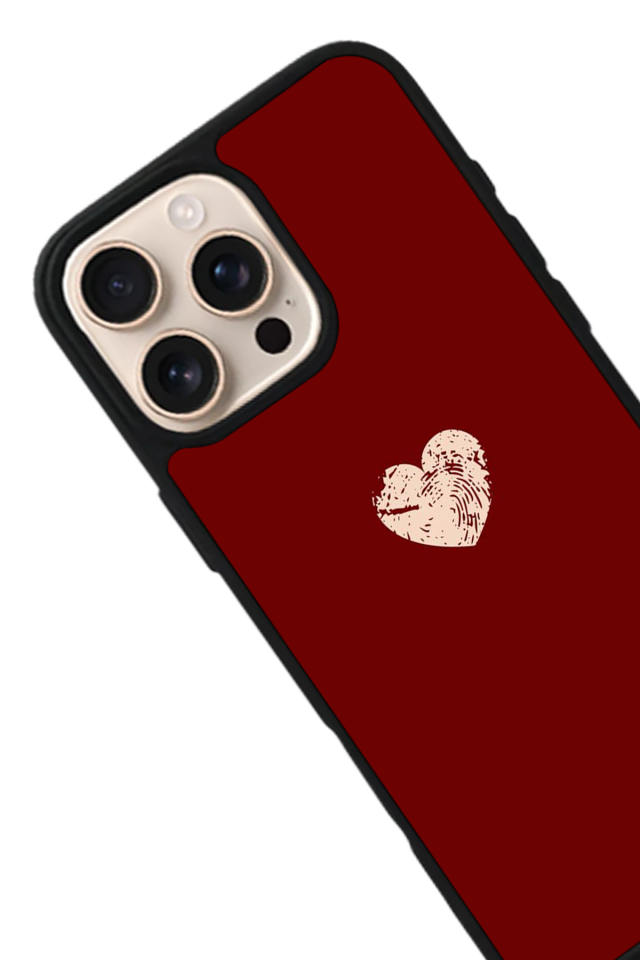 iPhone 15 Pro Max Uyumlu Kalp Love Tasarımlı Glossy Premium Kılıf