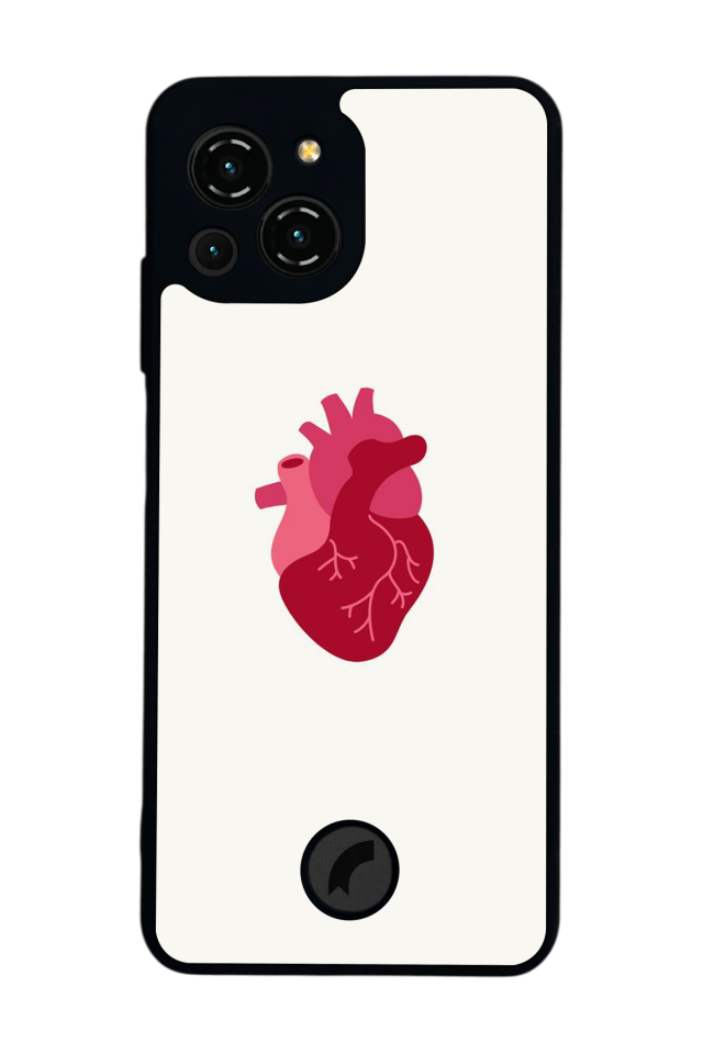 Reeder S23 Pro Max Uyumlu Kalp Love Tasarımlı Glossy Premium Kılıf