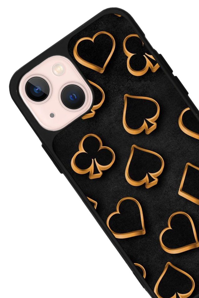 iPhone 14 Plus Uyumlu Kart Tasarımlı Glossy Premium Kılıf