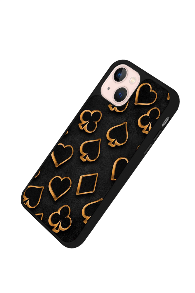 iPhone 14 Plus Uyumlu Kart Tasarımlı Glossy Premium Kılıf