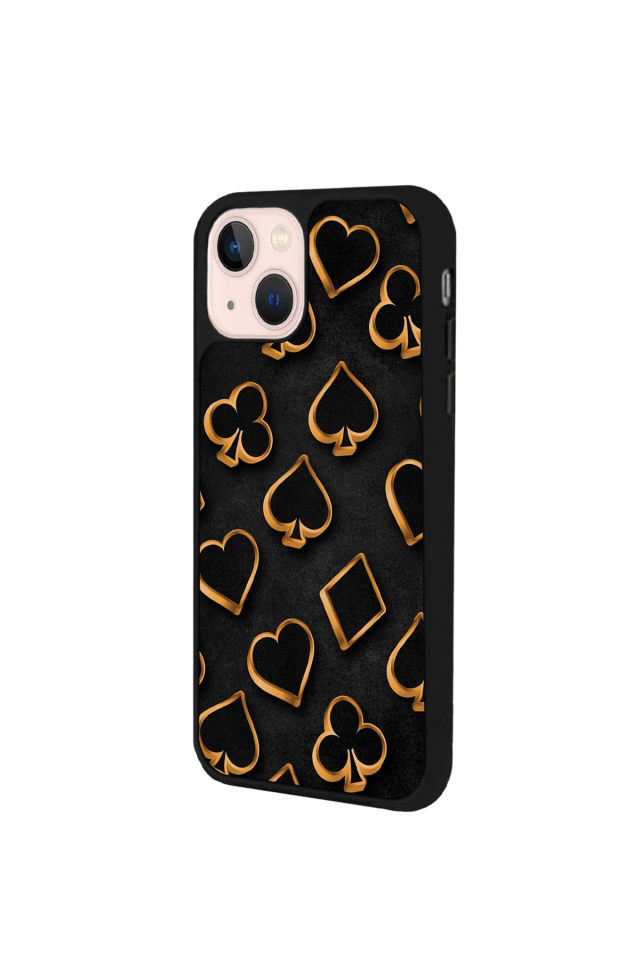 iPhone 14 Plus Uyumlu Kart Tasarımlı Glossy Premium Kılıf