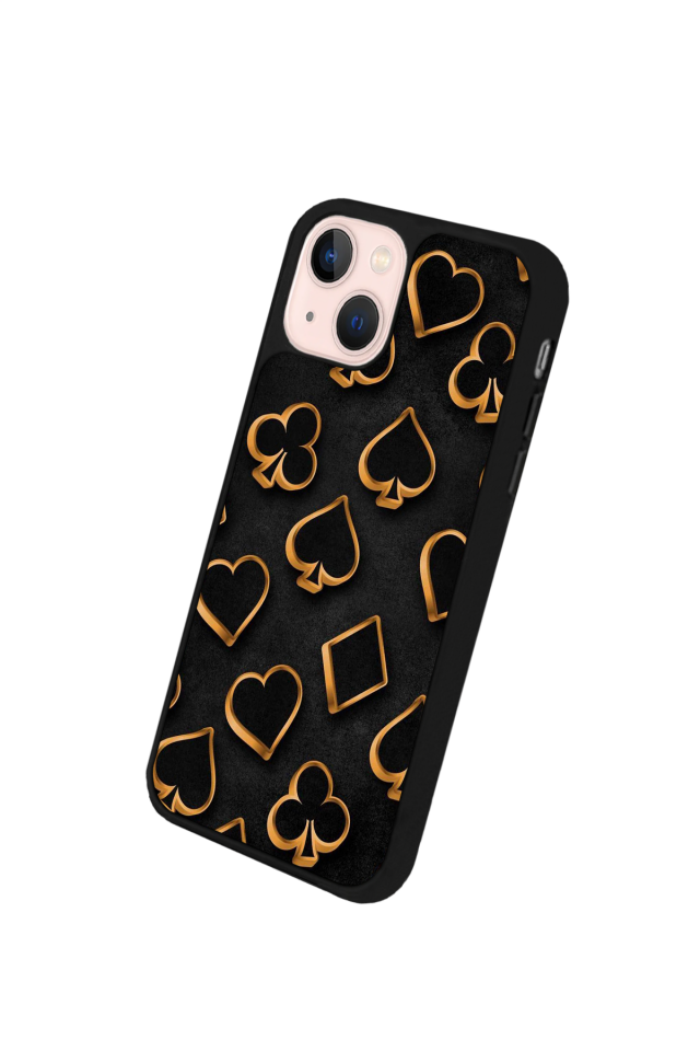 iPhone 14 Plus Uyumlu Kart Tasarımlı Glossy Premium Kılıf