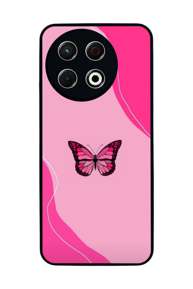 Tecno Spark 30 Pro Uyumlu Kelebek Tasarımlı Glossy Premium Kılıf