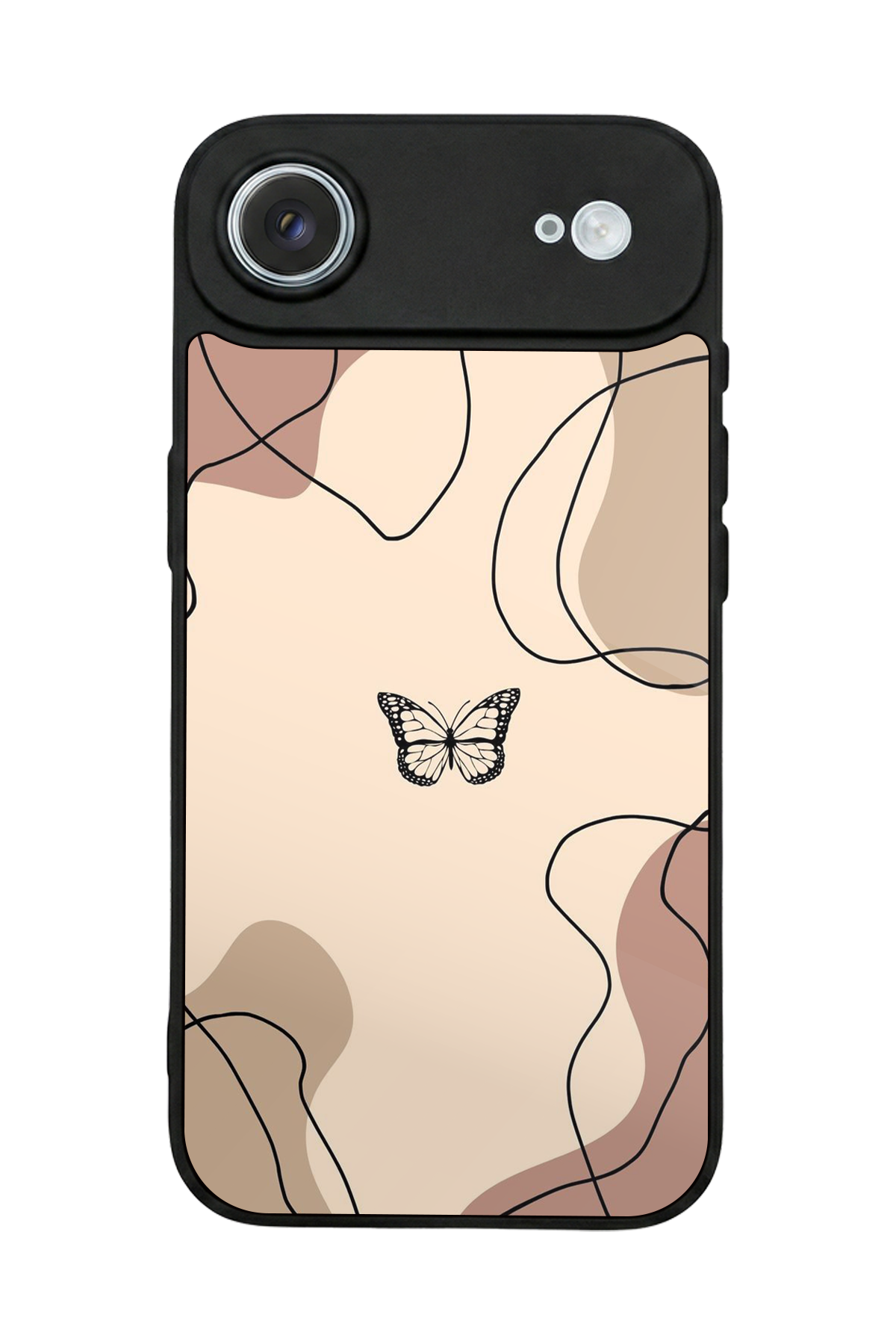iPhone 17 Air Uyumlu Kelebek Tasarımlı Glossy Premium Kılıf