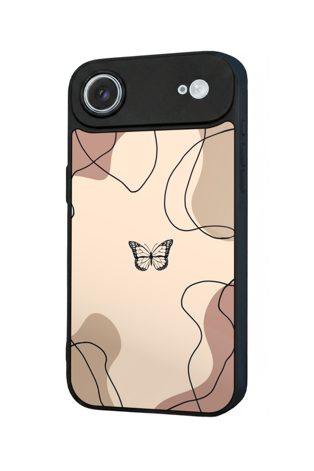 iPhone 17 Air Uyumlu Kelebek Tasarımlı Glossy Premium Kılıf