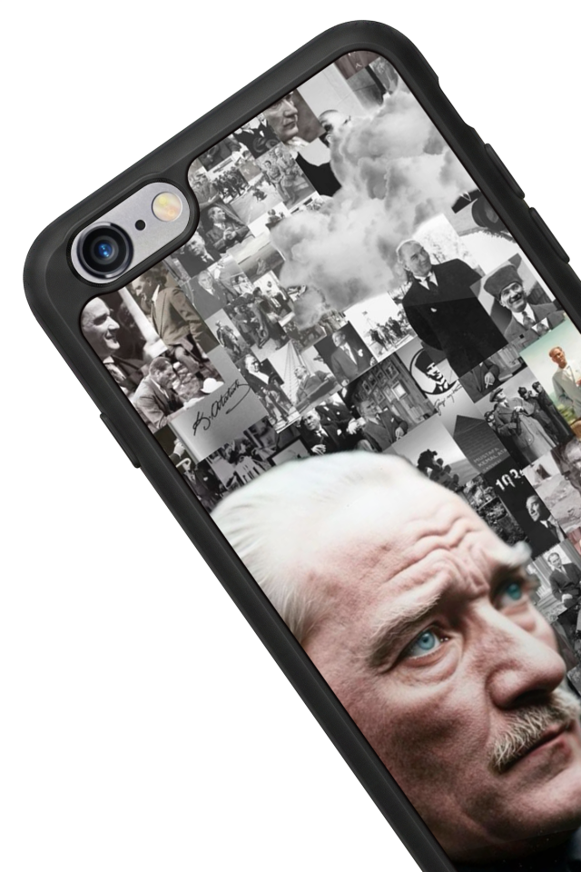 iPhone 6s Plus Uyumlu Mustafa Kemal Ataturk Tasarımlı Glossy Premium Kılıf