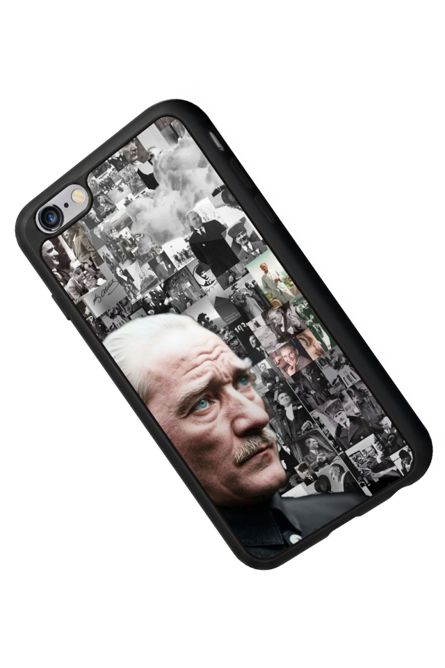 iPhone 6s Plus Uyumlu Mustafa Kemal Ataturk Tasarımlı Glossy Premium Kılıf