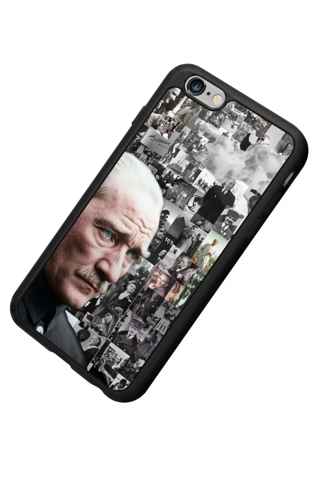 iPhone 6s Plus Uyumlu Mustafa Kemal Ataturk Tasarımlı Glossy Premium Kılıf