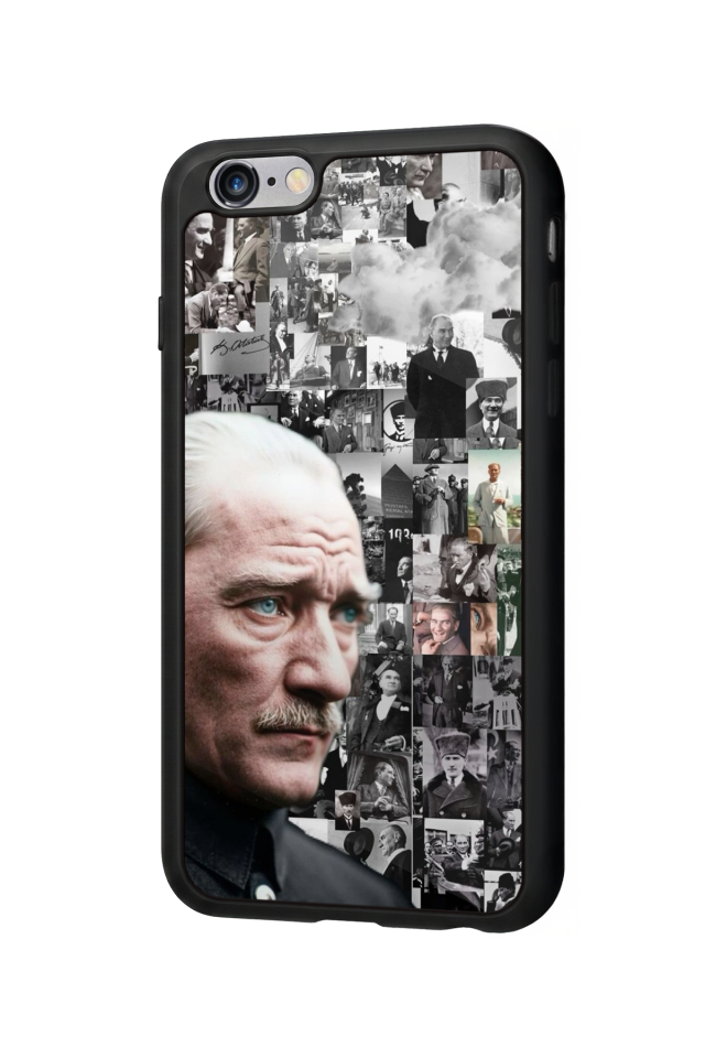 iPhone 6s Plus Uyumlu Mustafa Kemal Ataturk Tasarımlı Glossy Premium Kılıf