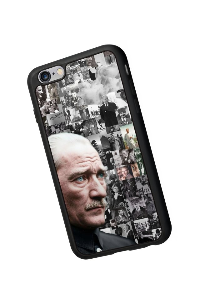 iPhone 6s Plus Uyumlu Mustafa Kemal Ataturk Tasarımlı Glossy Premium Kılıf