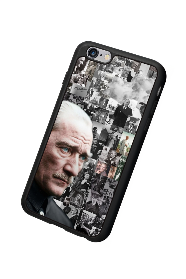 iPhone 6s Plus Uyumlu Mustafa Kemal Ataturk Tasarımlı Glossy Premium Kılıf