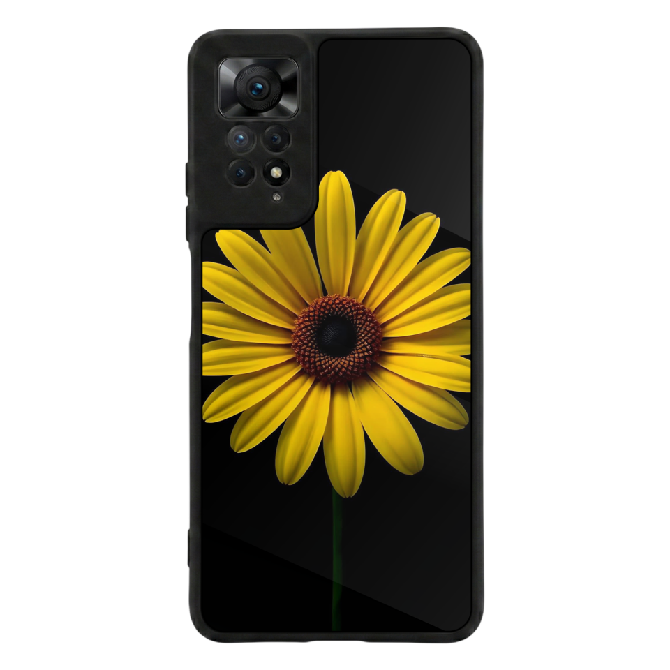 Xiaomi Redmi Note 11 Pro Uyumlu Papatya Tasarımlı Glossy Premium Kılıf