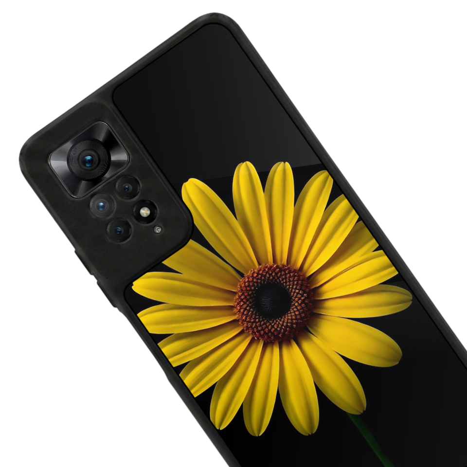 Xiaomi Redmi Note 11 Pro Uyumlu Papatya Tasarımlı Glossy Premium Kılıf
