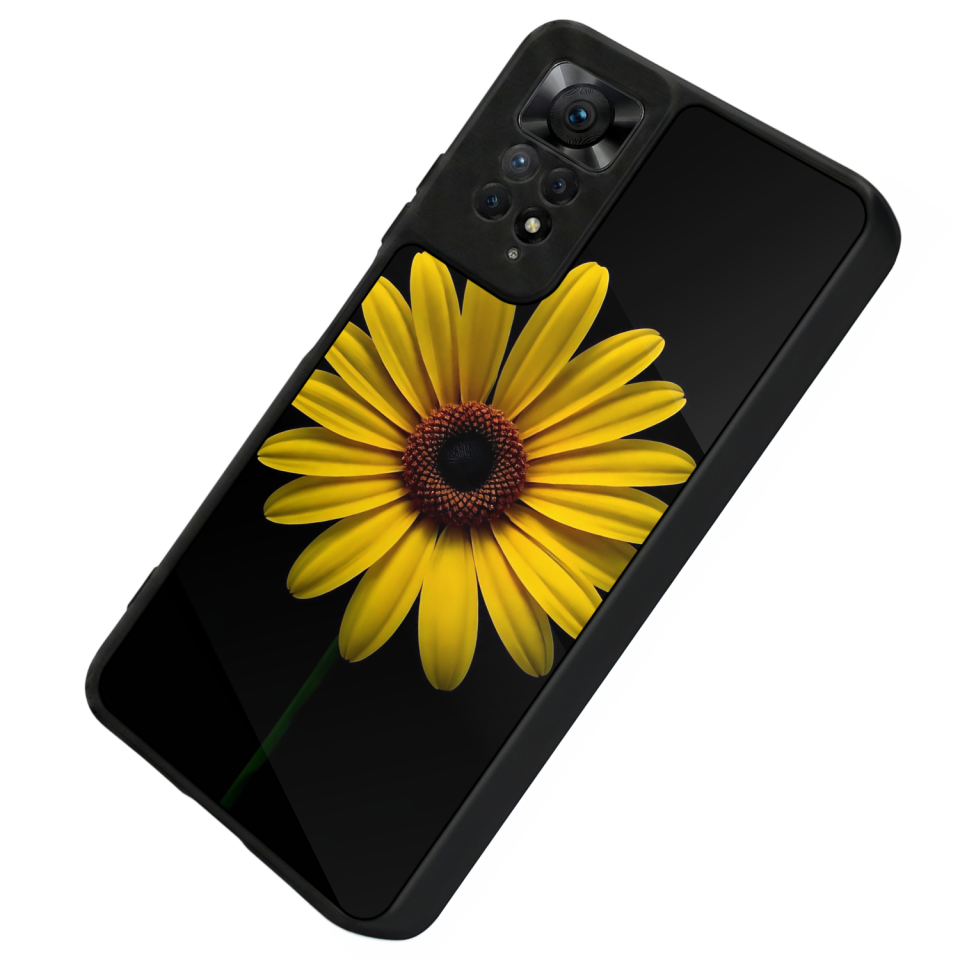Xiaomi Redmi Note 11 Pro Uyumlu Papatya Tasarımlı Glossy Premium Kılıf