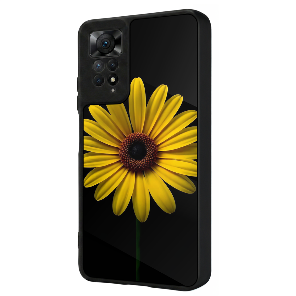 Xiaomi Redmi Note 11 Pro Uyumlu Papatya Tasarımlı Glossy Premium Kılıf