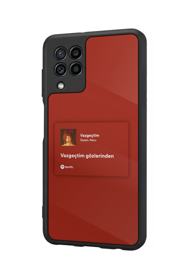 Samsung Galaxy M32 Uyumlu Sarki Sozleri Tasarımlı Glossy Premium Kılıf