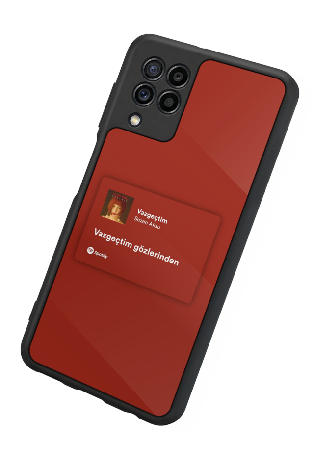 Samsung Galaxy M32 Uyumlu Sarki Sozleri Tasarımlı Glossy Premium Kılıf
