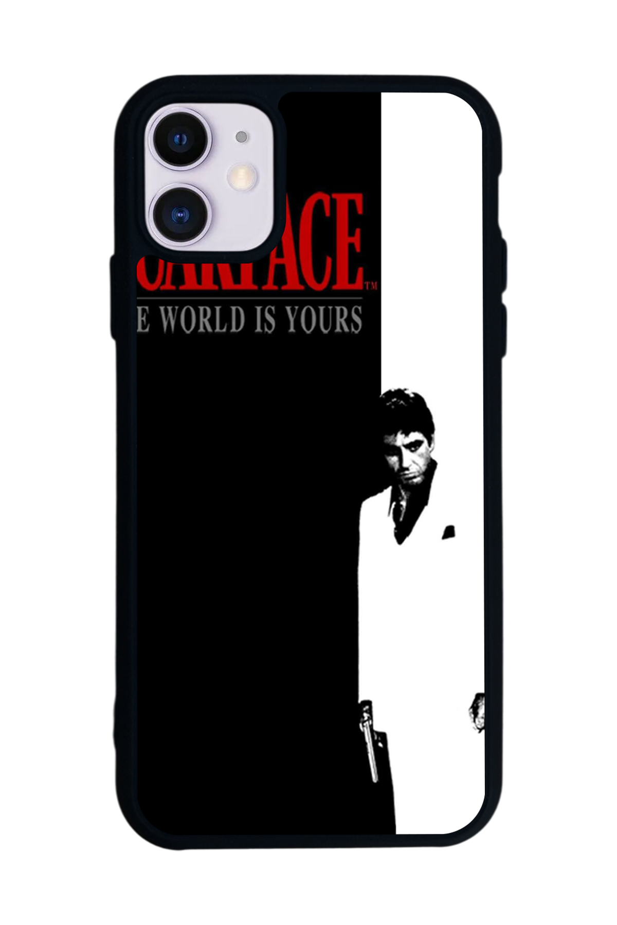 iPhone 11 Uyumlu Scarface Tasarımlı Glossy Premium Kılıf