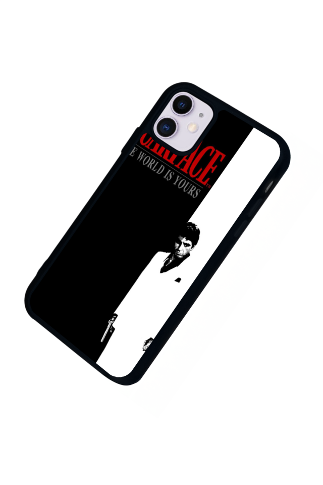 iPhone 11 Uyumlu Scarface Tasarımlı Glossy Premium Kılıf