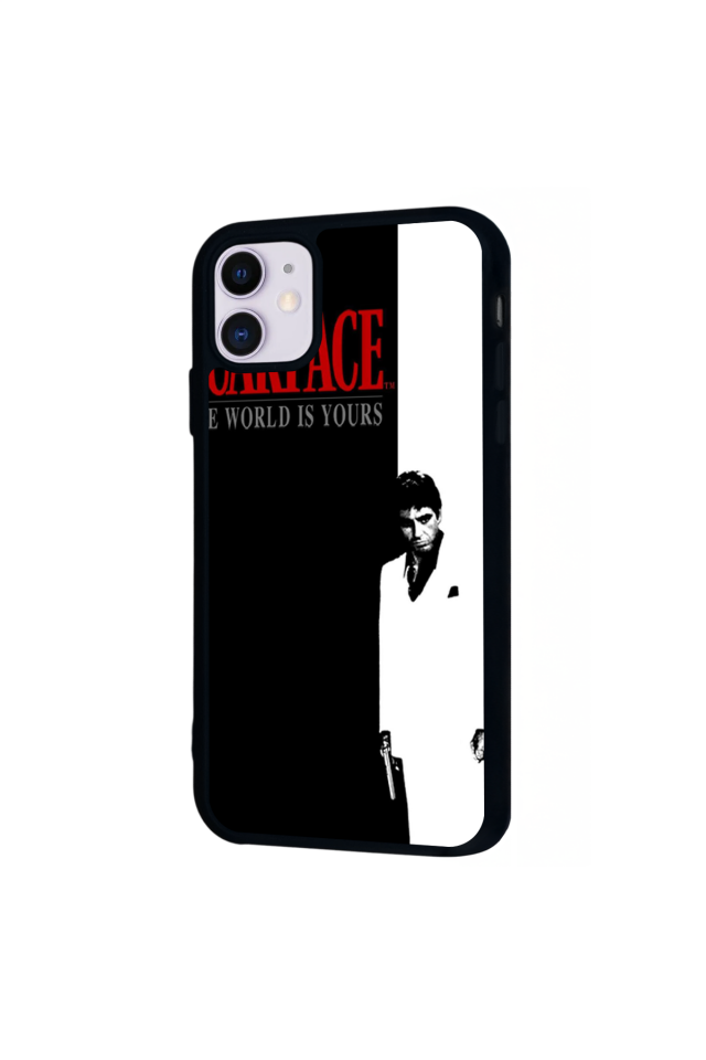 iPhone 11 Uyumlu Scarface Tasarımlı Glossy Premium Kılıf