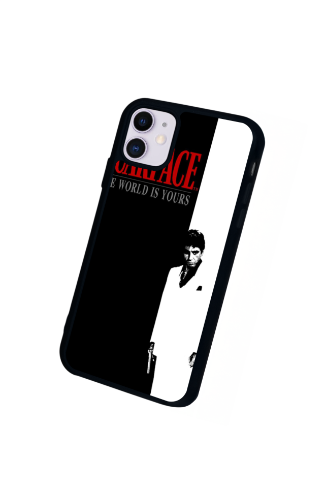iPhone 11 Uyumlu Scarface Tasarımlı Glossy Premium Kılıf