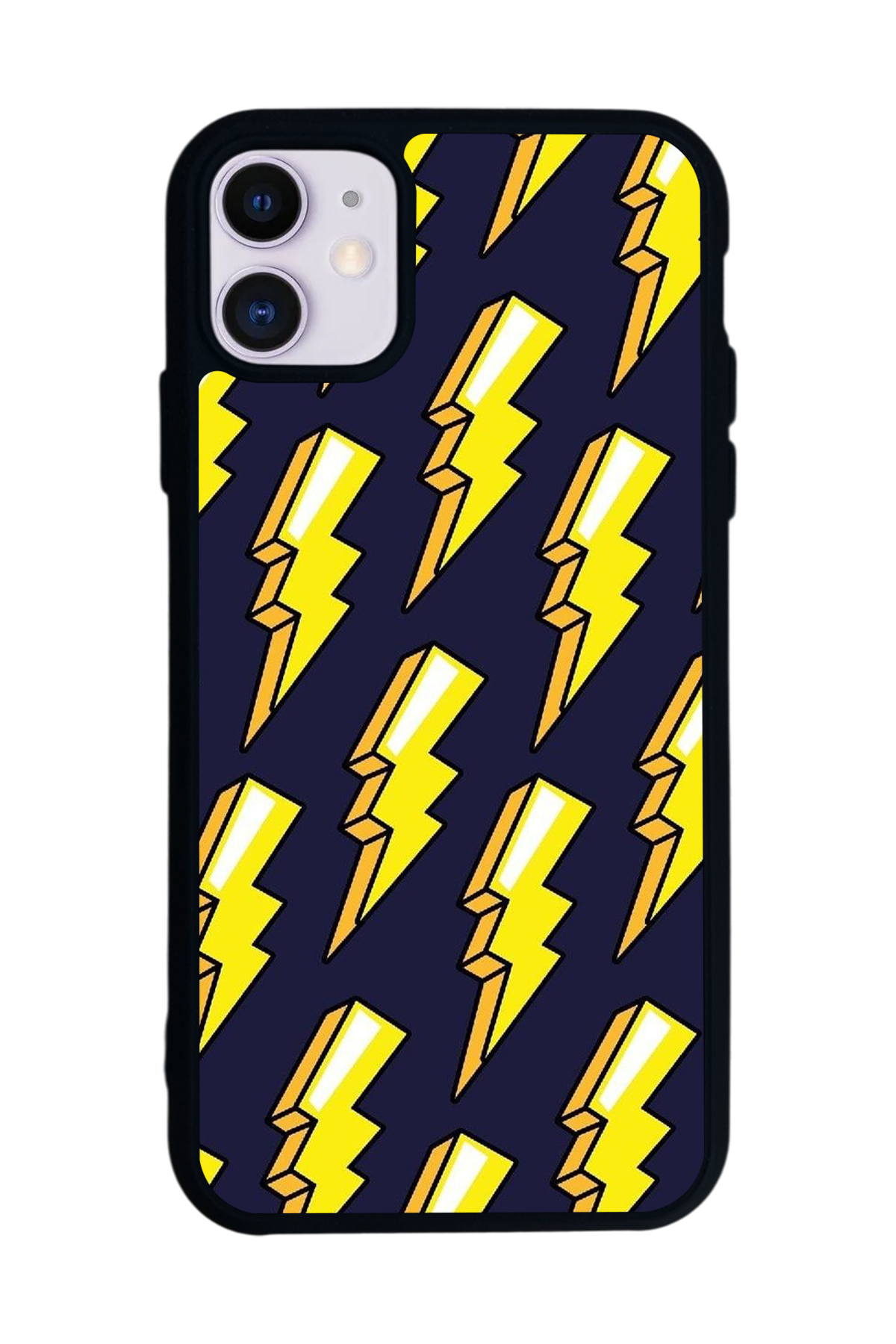 iPhone 11 Uyumlu Simsek Tasarımlı Glossy Premium Kılıf