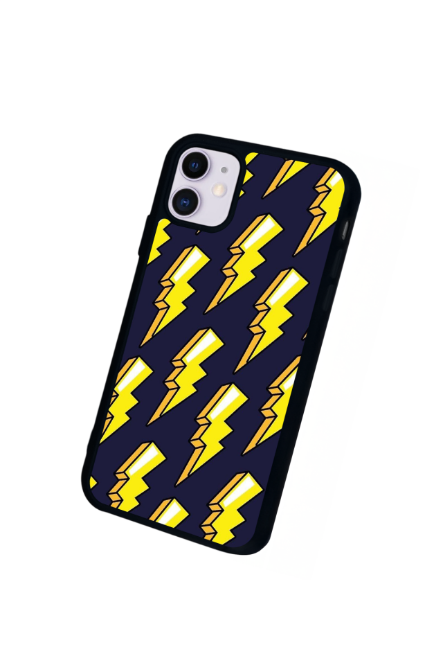 iPhone 11 Uyumlu Simsek Tasarımlı Glossy Premium Kılıf