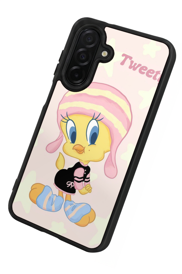 Samsung Galaxy A56 Uyumlu Tweety Tasarımlı Glossy Premium Kılıf