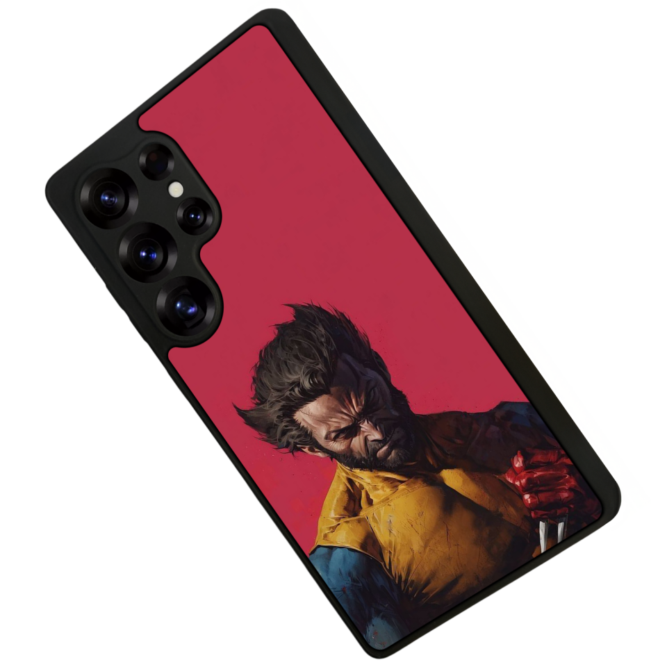 Samsung Galaxy S25 Ultra Uyumlu Wolverine Tasarımlı Glossy Premium Kılıf